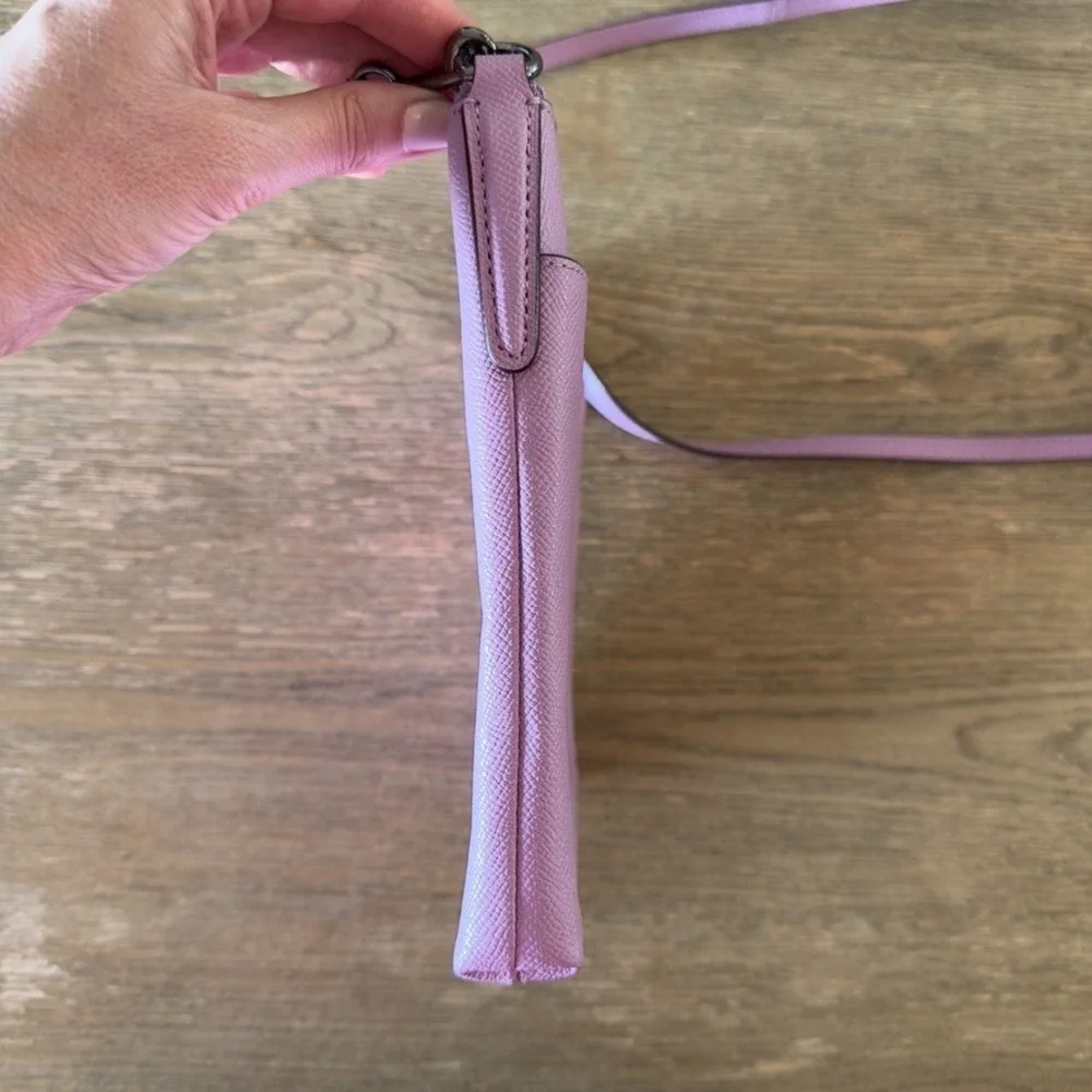 COACH Kitt Messenger Crossbody Bag-Crossgrain Leather-Limited Edtn Lilac-#59975